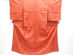 大正ロマン　抽象模様織り出しお召着物